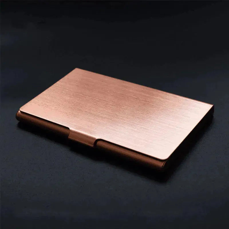 Customized Metal titanium business card holder - EX-STOCK CANADA