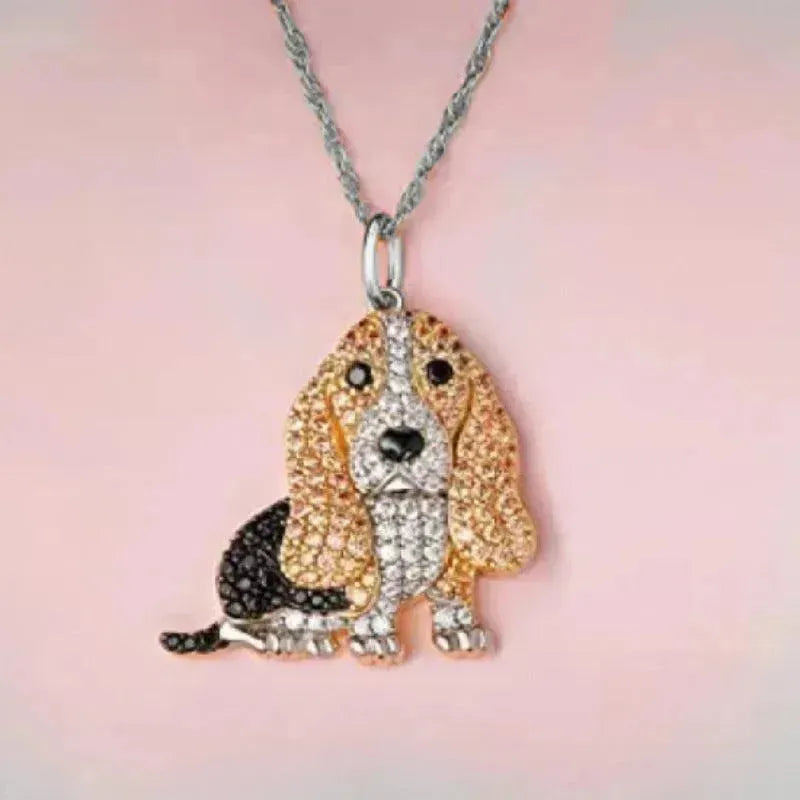 Cute Baggy Hound Pendant Necklace - EX-STOCK CANADA