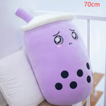 Cute Fruit Drink Plush Stuffed Soft Strawberry Milk Tea Plush Boba Tea Cup Toy Bubble Tea Pillow Cushion Kids Gift - EX-STOCK CANADA