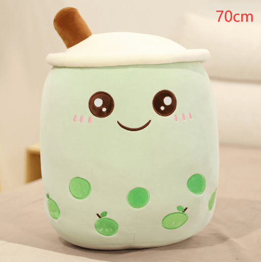 Cute Fruit Drink Plush Stuffed Soft Strawberry Milk Tea Plush Boba Tea Cup Toy Bubble Tea Pillow Cushion Kids Gift - EX-STOCK CANADA