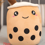 Cute Fruit Drink Plush Stuffed Soft Strawberry Milk Tea Plush Boba Tea Cup Toy Bubble Tea Pillow Cushion Kids Gift - EX-STOCK CANADA