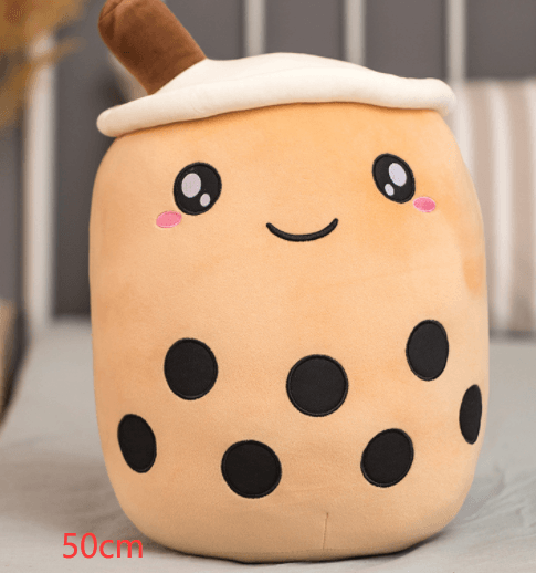 Cute Fruit Drink Plush Stuffed Soft Strawberry Milk Tea Plush Boba Tea Cup Toy Bubble Tea Pillow Cushion Kids Gift - EX-STOCK CANADA