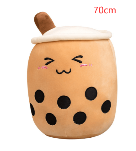 Cute Fruit Drink Plush Stuffed Soft Strawberry Milk Tea Plush Boba Tea Cup Toy Bubble Tea Pillow Cushion Kids Gift - EX-STOCK CANADA