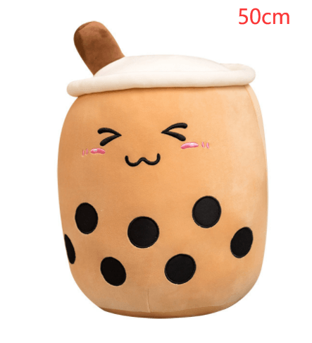 Cute Fruit Drink Plush Stuffed Soft Strawberry Milk Tea Plush Boba Tea Cup Toy Bubble Tea Pillow Cushion Kids Gift - EX-STOCK CANADA