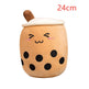 Cute Fruit Drink Plush Stuffed Soft Strawberry Milk Tea Plush Boba Tea Cup Toy Bubble Tea Pillow Cushion Kids Gift - EX-STOCK CANADA