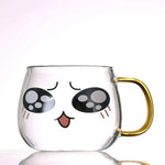 Cute Glass Expression Coffee Cup Mug - EX-STOCK CANADA