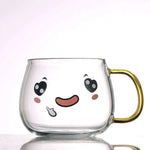 Cute Glass Expression Coffee Cup Mug - EX-STOCK CANADA