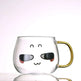 Cute Glass Expression Coffee Cup Mug - EX-STOCK CANADA
