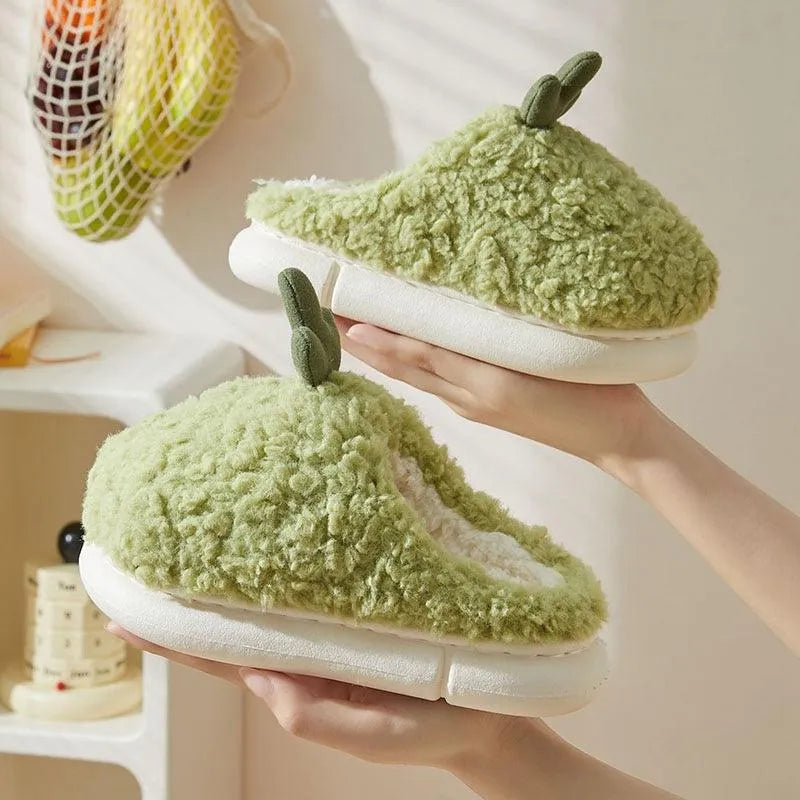 Cute Simple Cactus Girls' Slipper - EX-STOCK CANADA