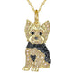 Cute Yorkshire Dog Pendant Zinc Alloy Die Casting Necklace - EX-STOCK CANADA