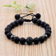 CZ Zircon Pave Lava Weaving Bracelet Men Beads - EX-STOCK CANADA