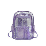 Mochila transparente PVC Gran capacidad Moba escolar de estudiante