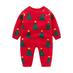 Newborn Baby Clothes Baby Crawling Clothes Thickening Out Baby Harness Christmas Baby Romper Baby Cotton Sleepwear