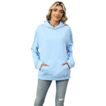 Winter Casual Hooded Pocket Pullover Sweatshirt Women