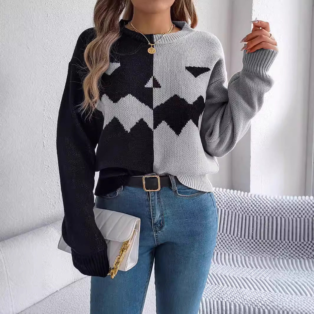 Halloween Women Knitted Long sleeve Pullover Sweater Casual winter tops women