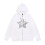 American Street Star impresa sudadera con capucha unisex para el invierno de otoño