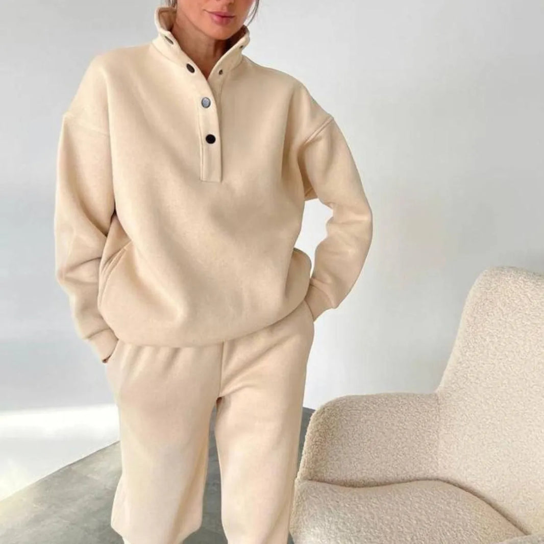 Oversized Solid Casual Pullovers Long Pant Set Warm Hoodie New Tracksuit Suit Fashion Pant Sets Sets For Women 2 Pieces joggers for women