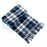 Handmade Autumn And Winter Velvet Fleece Plaid Scarf