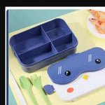 Cute Cartoon Plastic PP Bento Portable Lunch Box for Kids