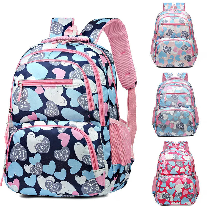 Student Schoolbag Children's Portable Burden Alleviation Large Capacity Bookbag Backpack