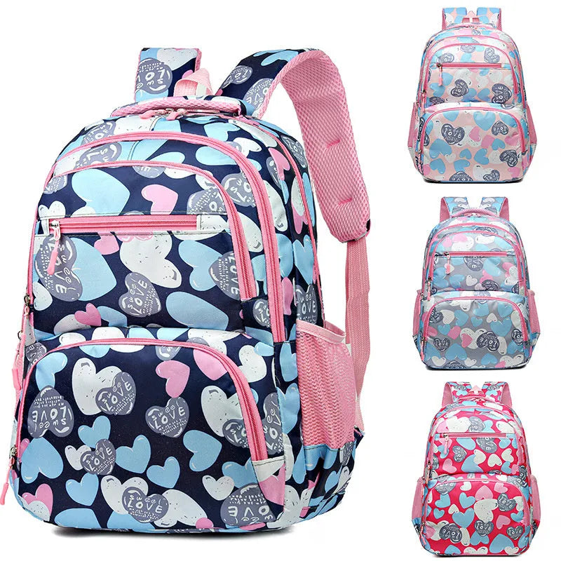 Studen Schoolbag per bambini Alleviazione portatile di grande capacità Backpack bookbag