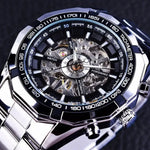 Forsining Watch Men's Fashion Casual Classic Popular Waterproof Manual Mechanical Watch