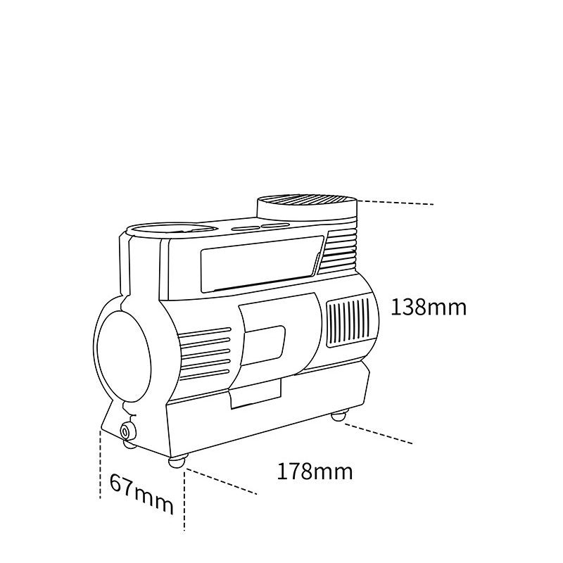 Intelligent Digital Display Car Tire Vehicle Inflatable Inflator