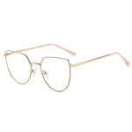 Women's Plate Anti-Blue Light Glasses Fashion Metal Large Frame