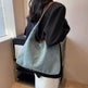 Denim Bucket Bag: Women's Large Tote - EX-STOCK CANADA