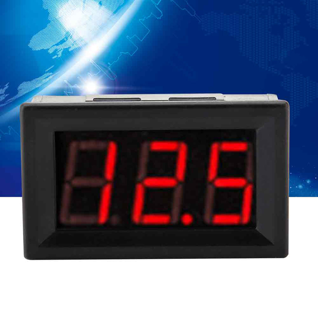 0.56" 3 Wire Digital LED Voltmeter Voltage Meter Panel with Reverse Protection DC0-100V (Red)