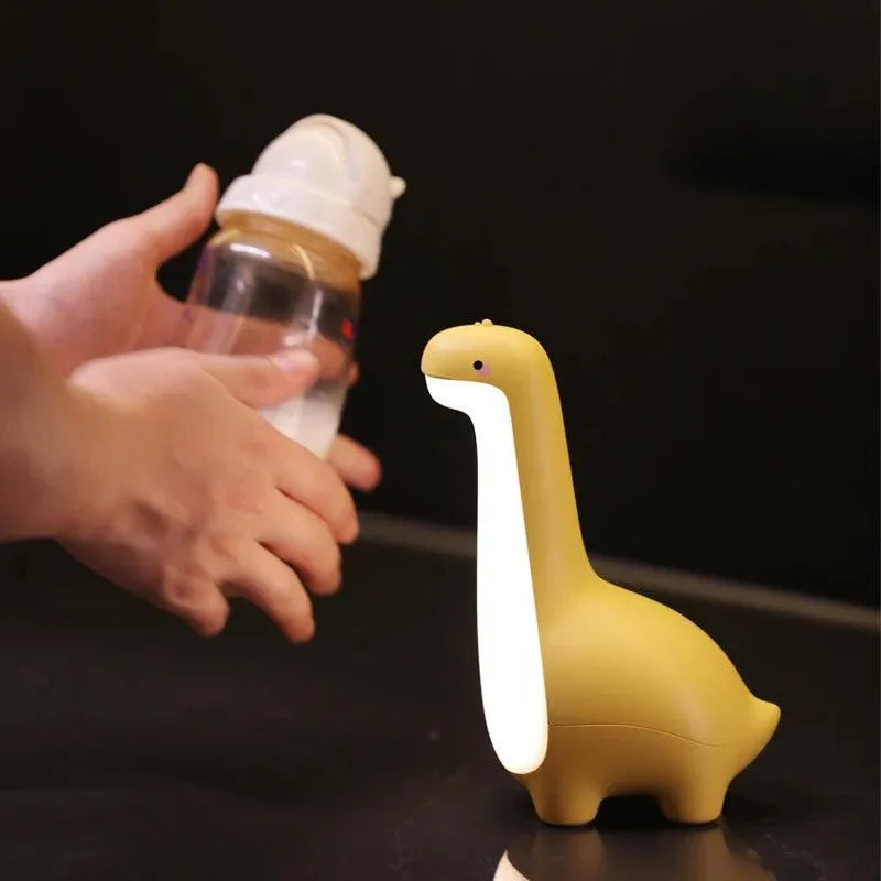 Dinosaur Night Light Cute Children's Night Light Eye Protection Bedside Timing Lamp USB Charging Room Decoration Children's Gift - EX-STOCK CANADA