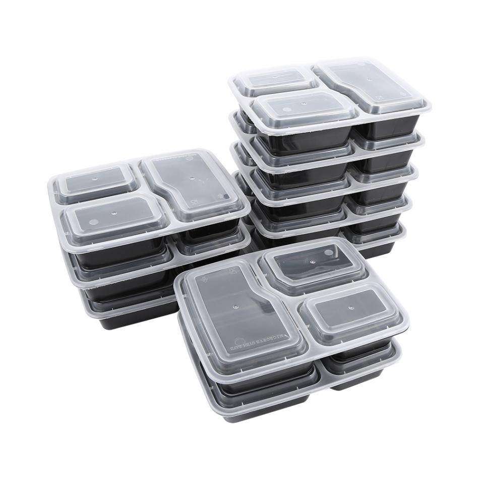 Disposable lunch box plastic fast food box lunch box lunch box takeaway package green lunch box microwave oven dishwasher - EX-STOCK CANADA