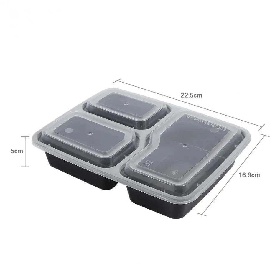 Disposable lunch box plastic fast food box lunch box lunch box takeaway package green lunch box microwave oven dishwasher - EX-STOCK CANADA