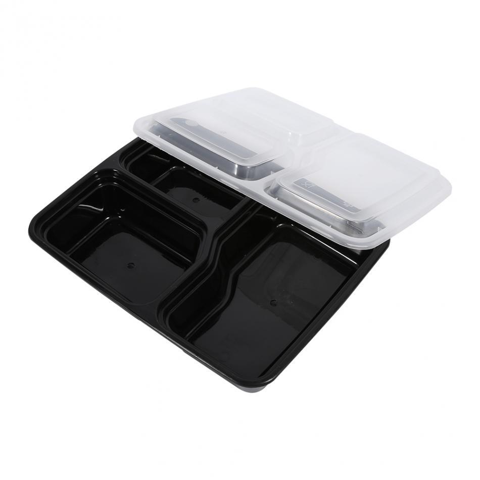 Disposable lunch box plastic fast food box lunch box lunch box takeaway package green lunch box microwave oven dishwasher - EX-STOCK CANADA