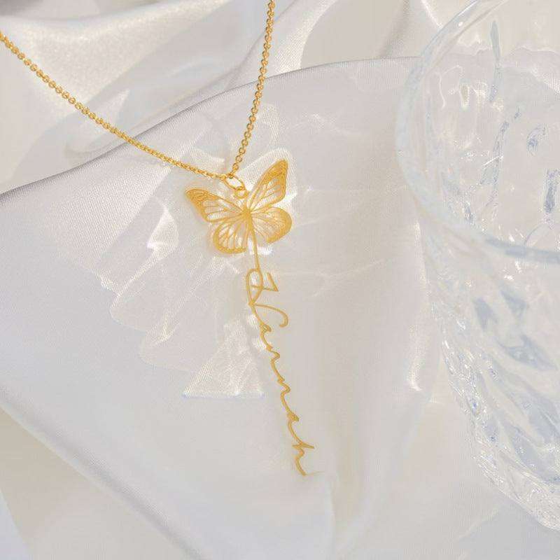 Diy Design Name Personality Unique Butterfly Necklace - EX-STOCK CANADA