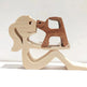 DIY Figurine Wood Dog Ornament Sculpture Home Decoration A Man A Dog Wood Sculpture Christmas Gifts Model Decor - EX-STOCK CANADA