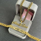 DIY Stainless Steel Nameplate Engraved Letter Pendant Necklace & Bracelet Set - EX-STOCK CANADA