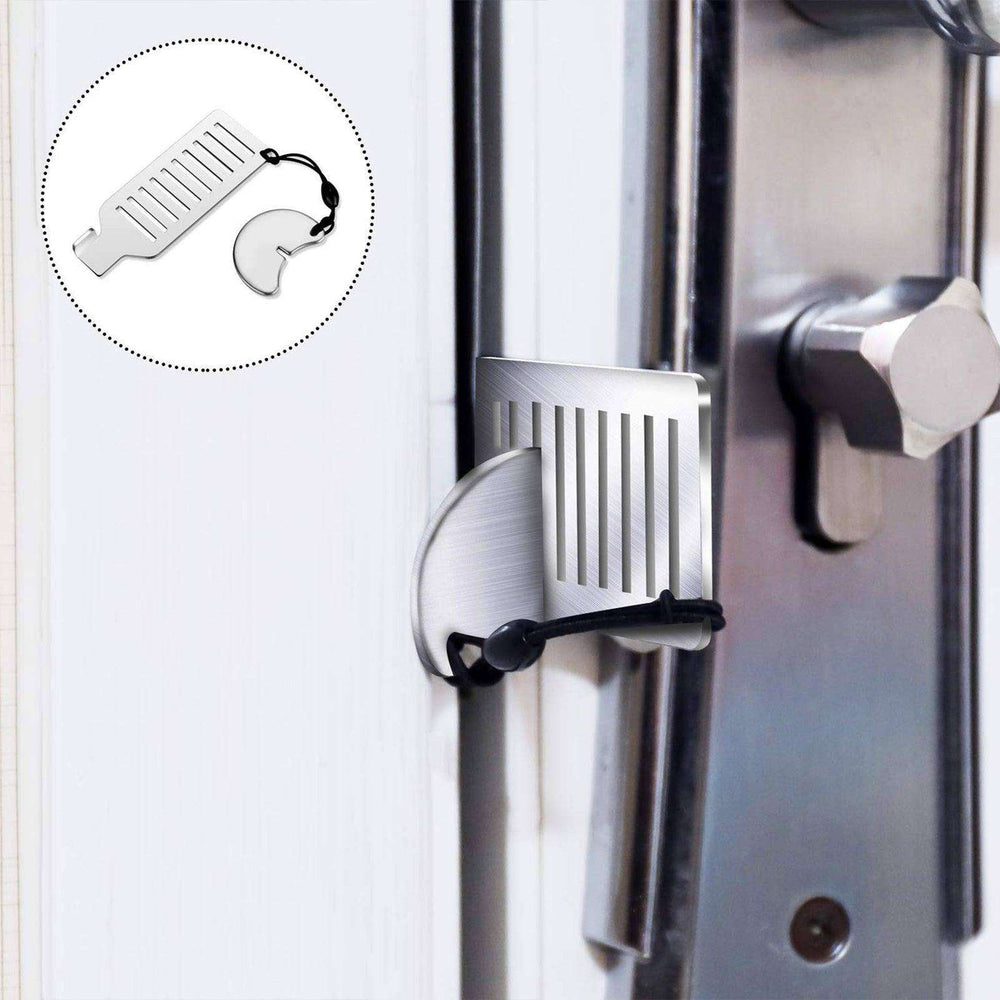 Door Free Punch Door Stopper Anti theft Buckle - EX-STOCK CANADA