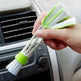 Double Head With Rag Blinds Cleaning Dusting Dashboard Keyboard Brush - EX-STOCK CANADA