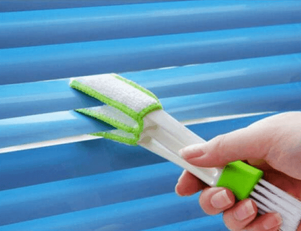 Double Head With Rag Blinds Cleaning Dusting Dashboard Keyboard Brush - EX-STOCK CANADA