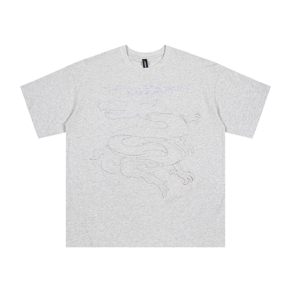 Dragon Paste Cloth Embroidery Short Sleeve - EX-STOCK CANADA