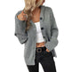 Drawstring Knitted Cardigan Coat Women's Hooded Single-breasted Sweater - EX-STOCK CANADA