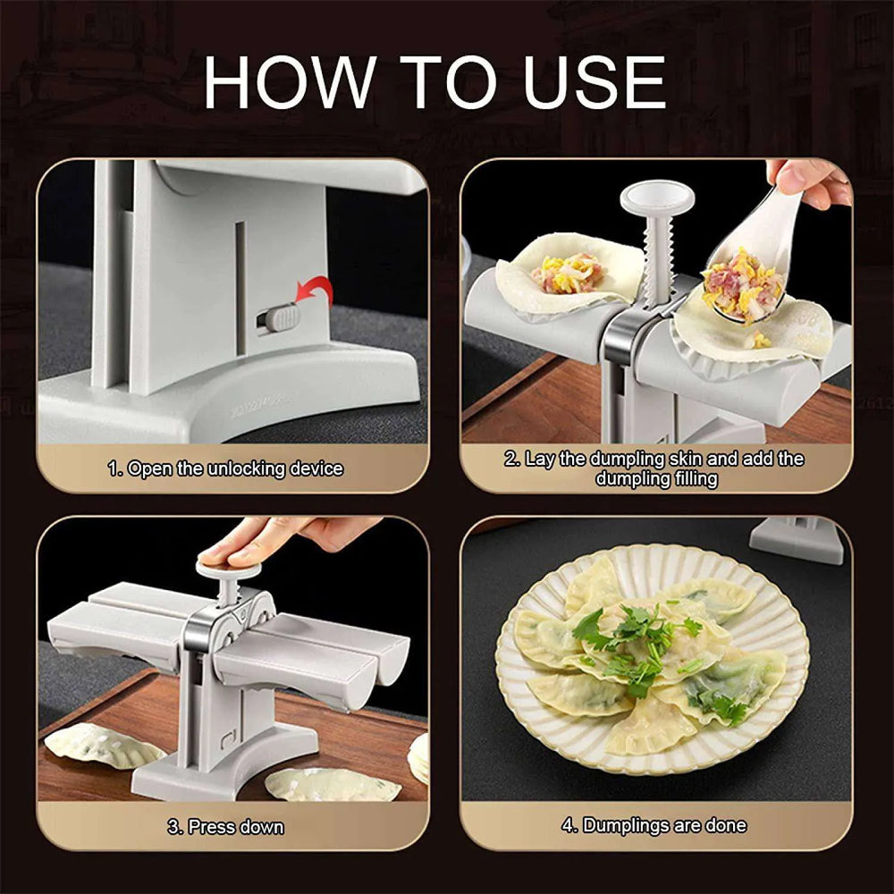 Dual-End Dumpling Mold: Easy Kitchen Tool - EX-STOCK CANADA