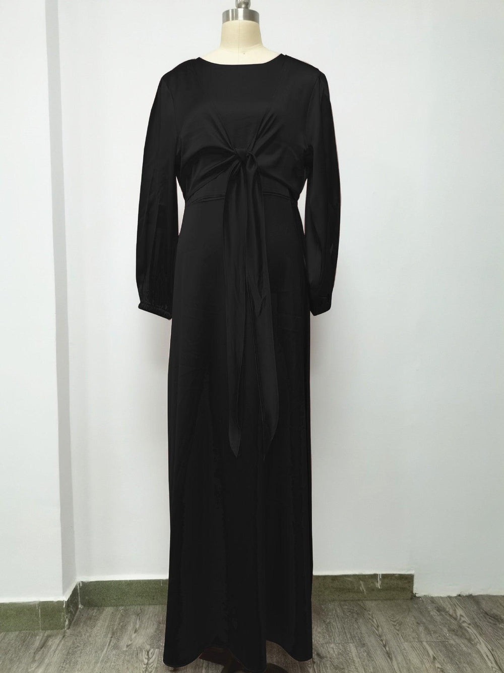 Dubai Middle East Kaftan Abaya Turkey Satin Dress. - EX-STOCK CANADA