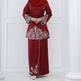 Dubai Turkey Arab Malay Exquisite Embroidery Middle East Two-piece Suit - EX-STOCK CANADA