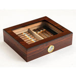 Caja de cigarros de humidor de almacenamiento de madera de gran capacidad