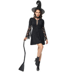 Halloween Black Witch costume adult Performance  cosplay costume