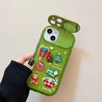 Christmas -Themed Silicone iphone Protective case with pendant girls