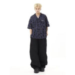 American Vintage Crumpled Multi-pocket Loose Baggy Cargo Pants Men