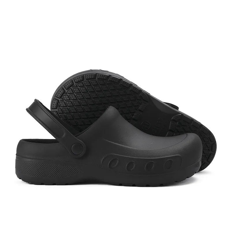 Chaussures de trou de grande taille Home's Home Leisure Croc Platformage Pantaies de cuisine Hôpital Hôpital Hôpital imperméable Travail non slip Clog Chaussures